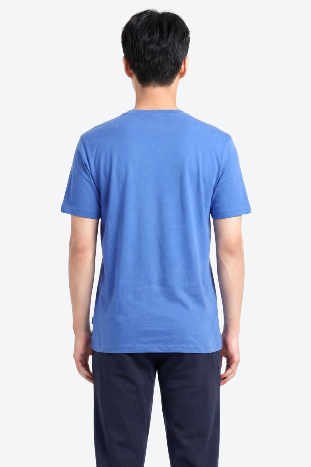 Jaguar Baskı Detaylı Bisiklet Yaka Regular Fit Erkek Mavi T-Shirt