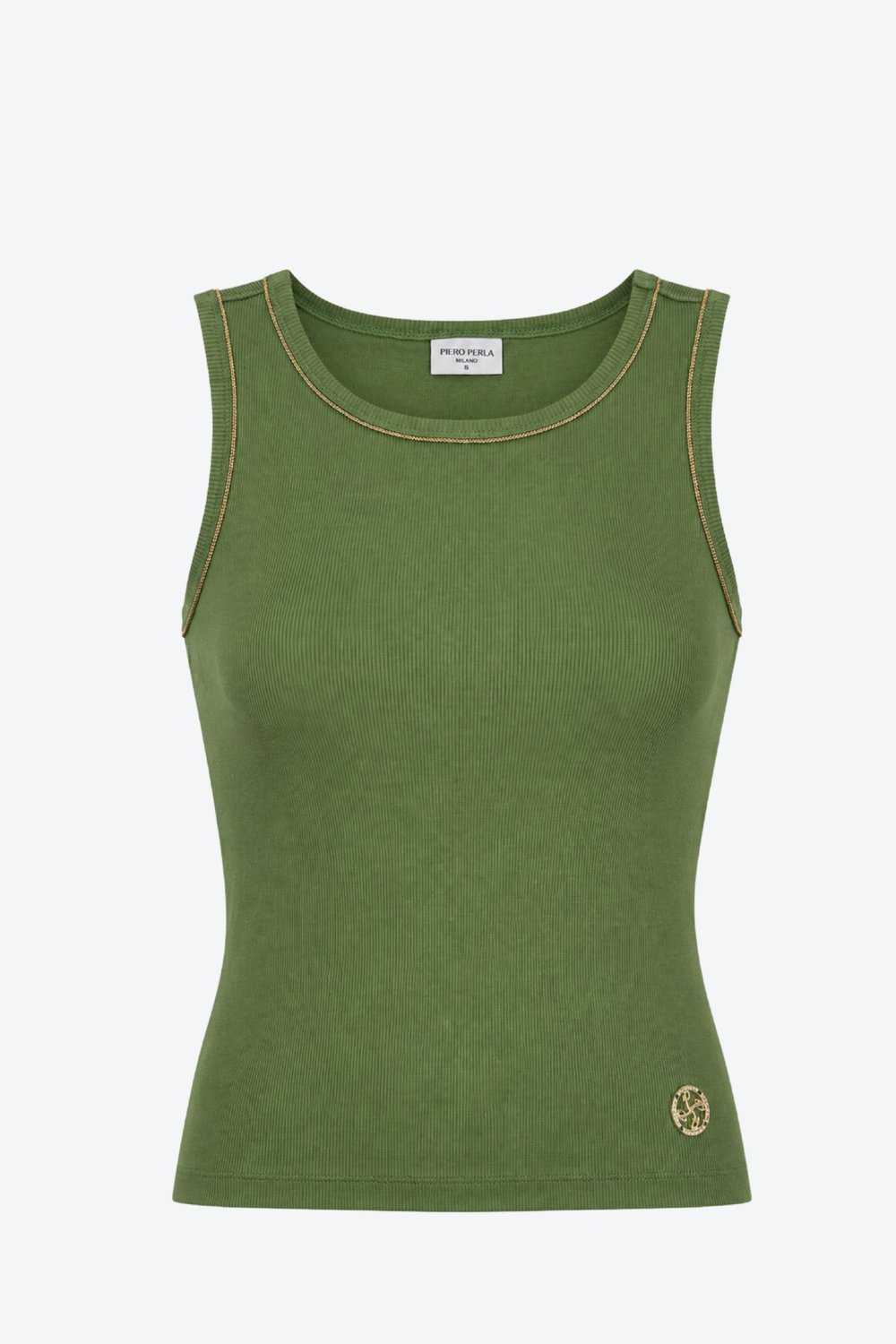 Kadın Bisiklet Yaka Metal Logo Detaylı Ekstra Slim Fit Atlet