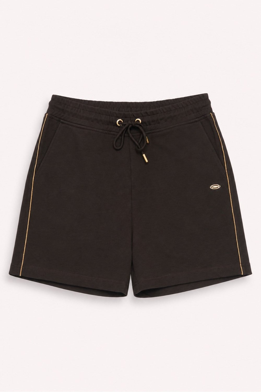 Metal Logo Detaylı Slim Fit Kadın Şort Bermuda