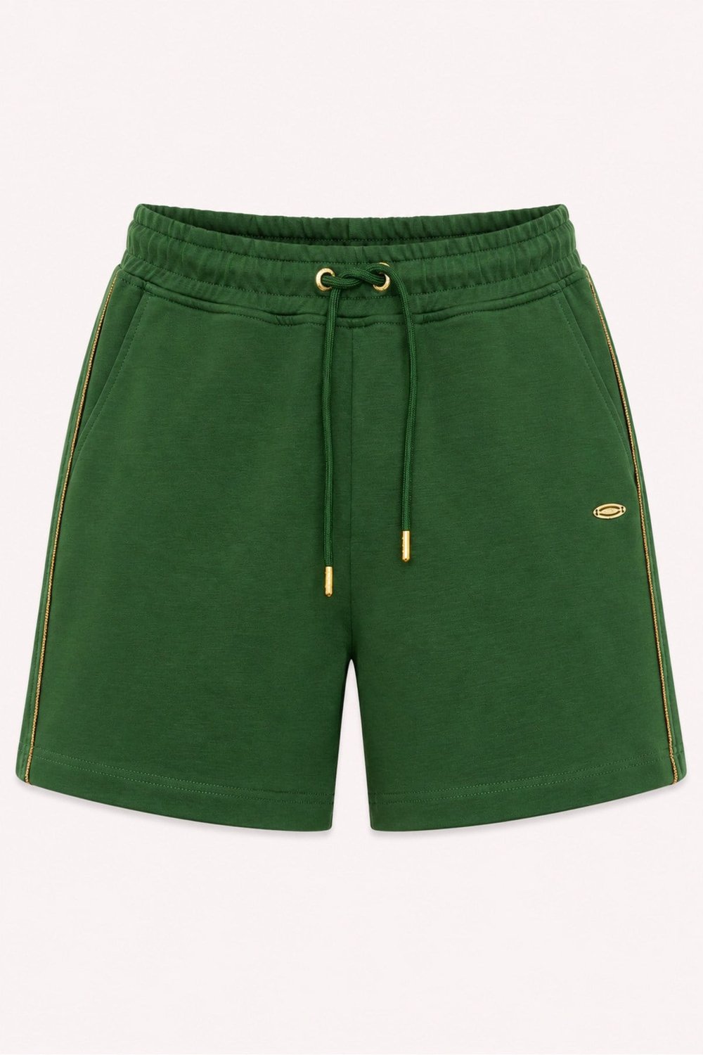 Metal Logo Detaylı Slim Fit Kadın Şort Bermuda