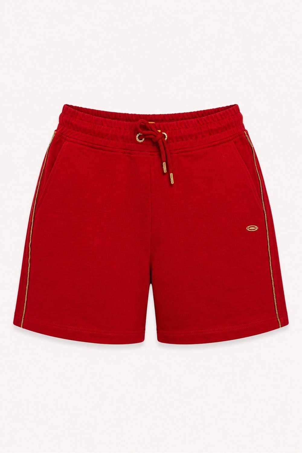 Metal Logo Detaylı Slim Fit Kadın Şort Bermuda