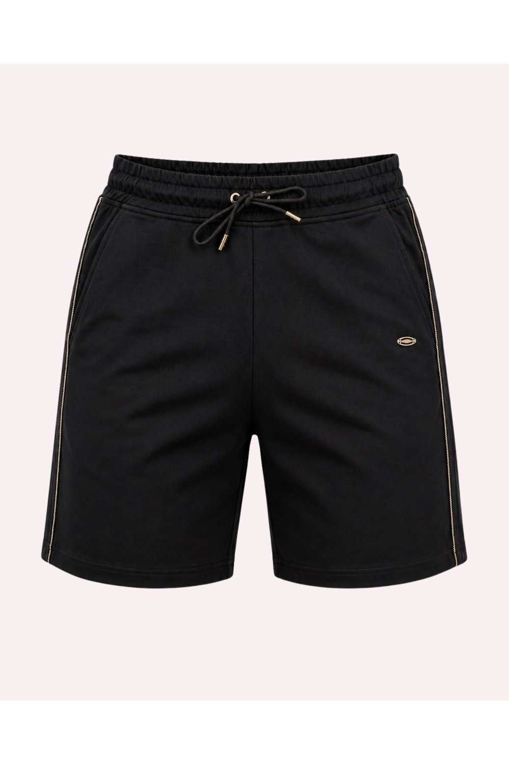 Metal Logo Detaylı Slim Fit Kadın Şort Bermuda