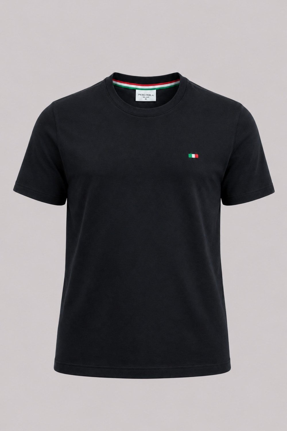 Nakış Detaylı Regular Fit Erkek Bisiklet Yaka T-Shirt