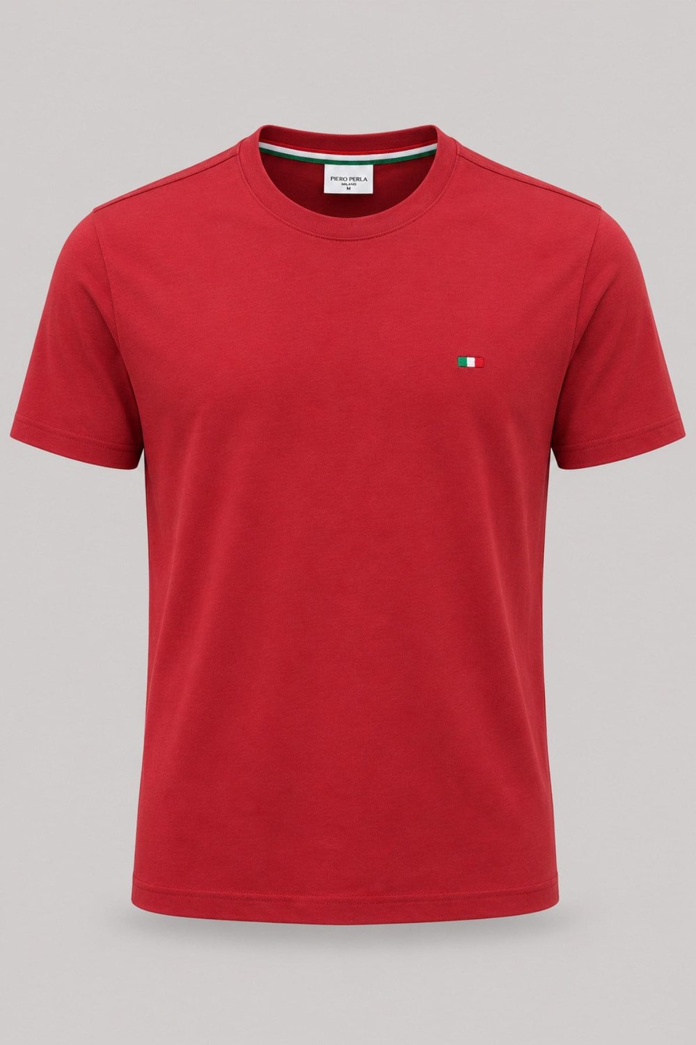 Nakış Detaylı Regular Fit Erkek Bisiklet Yaka T-Shirt