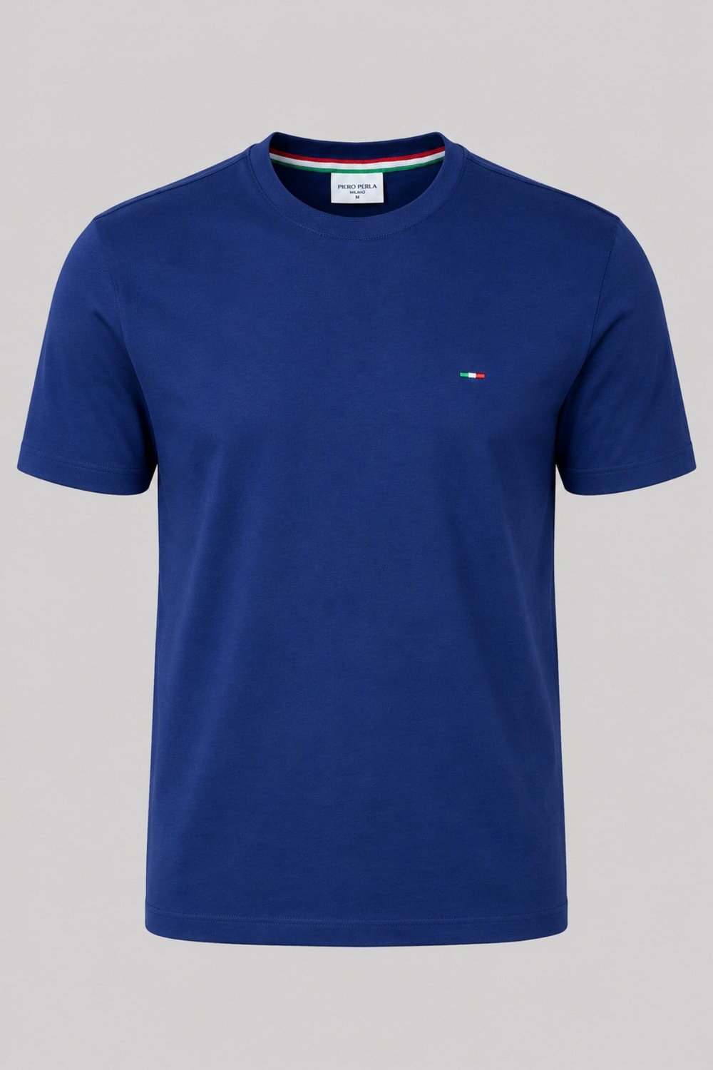 Nakış Detaylı Regular Fit Erkek Bisiklet Yaka T-Shirt