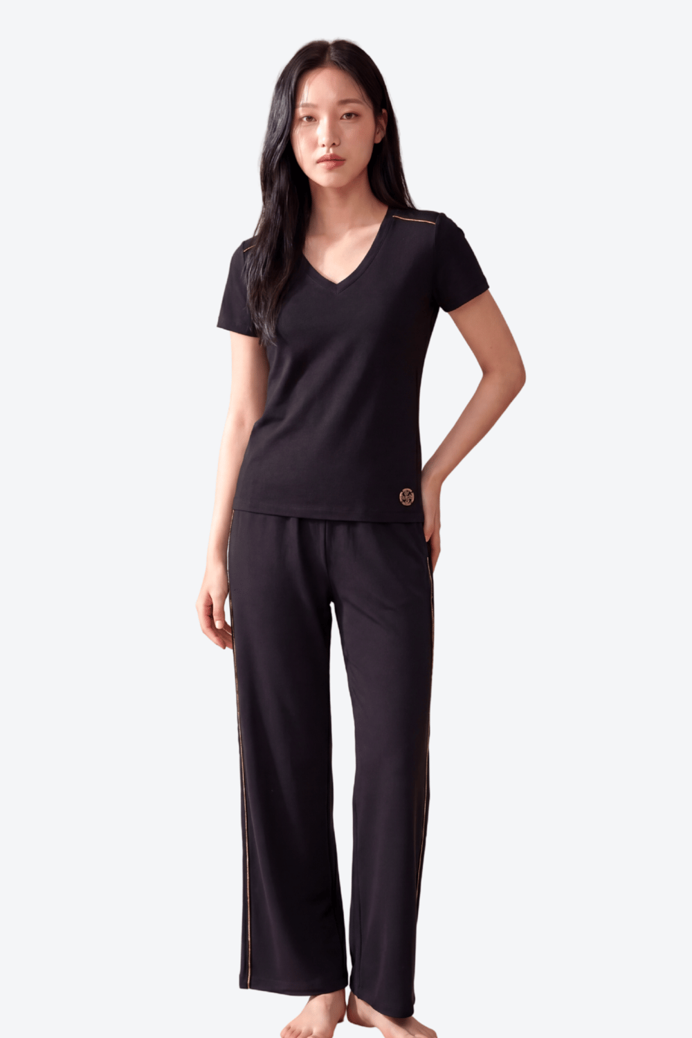 Zincir Şerit Detaylı Loose Fit Kadın Eşofman Altı