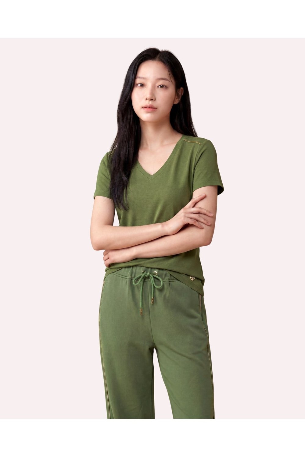 Zincir Şerit Detaylı Loose Fit Kadın Eşofman Altı