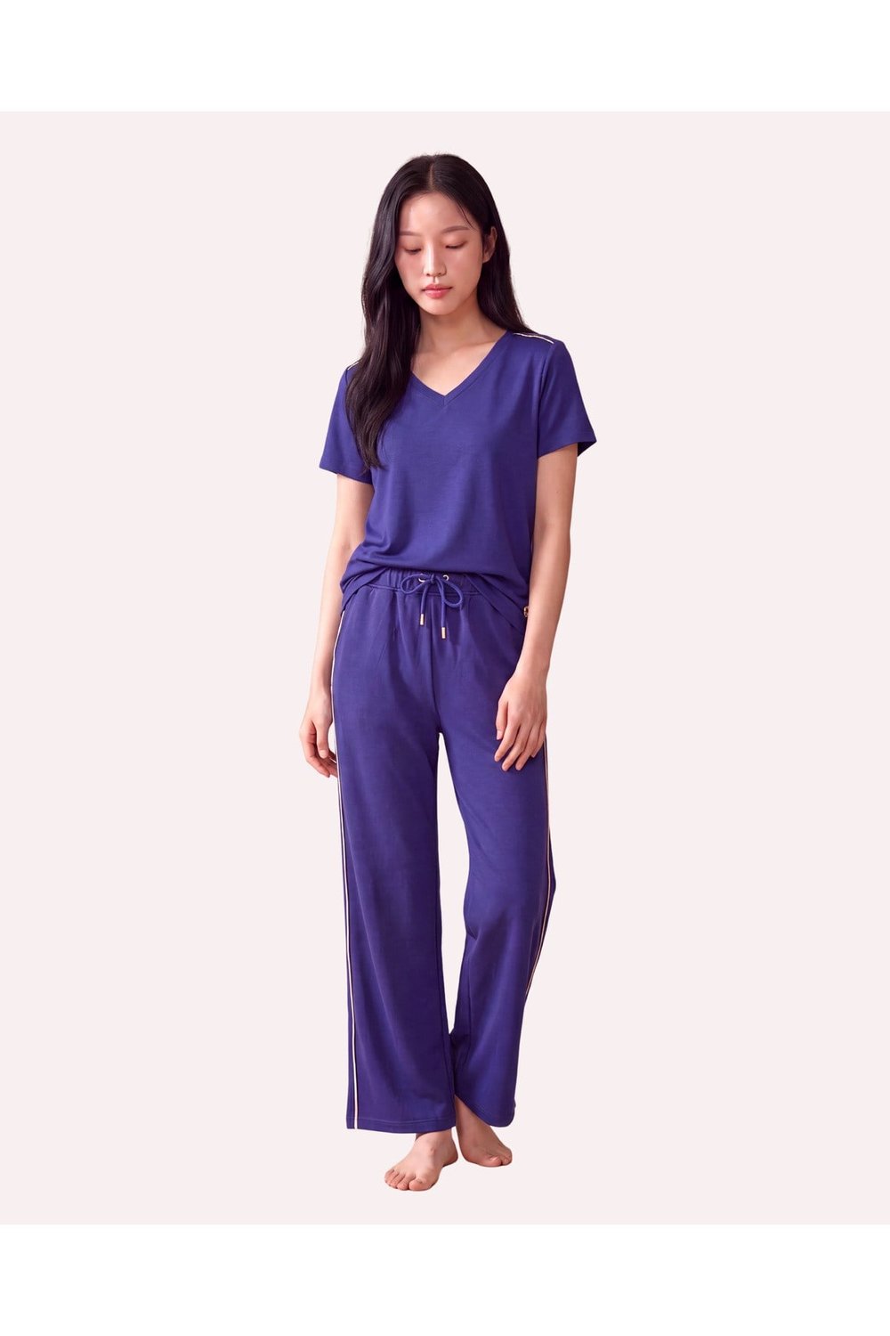Zincir Şerit Detaylı Loose Fit Kadın Eşofman Altı