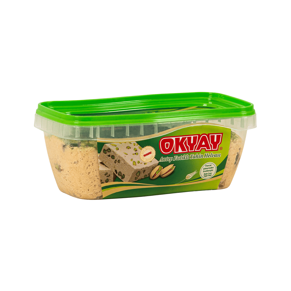 Plastik Kutu Fıstıklı Helva 360 Gr