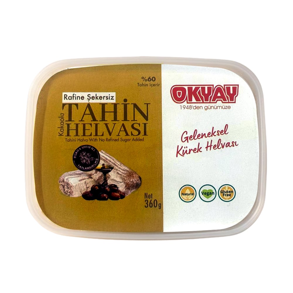 Rafine Şekersiz Kakaolu Helva