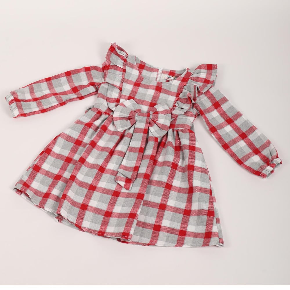Mimbo Kids Kız Çocuk Ekoseli Elbise