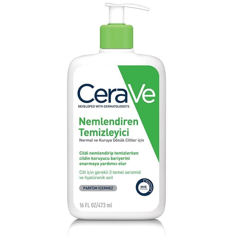CERAVE NEMLENDİREN TEMİZLEYİCİ YÜZ VE VÜCUT 473 ML