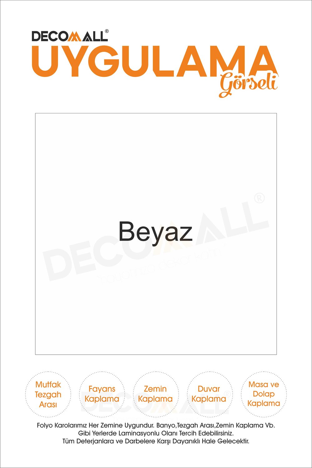 CodeK-2 Kendinden Yapışkanlı FOLYO KARO Suya Dayanıklı Mutfak Banyo Zemin Kaplama 30x30 Cm(4 ADET)