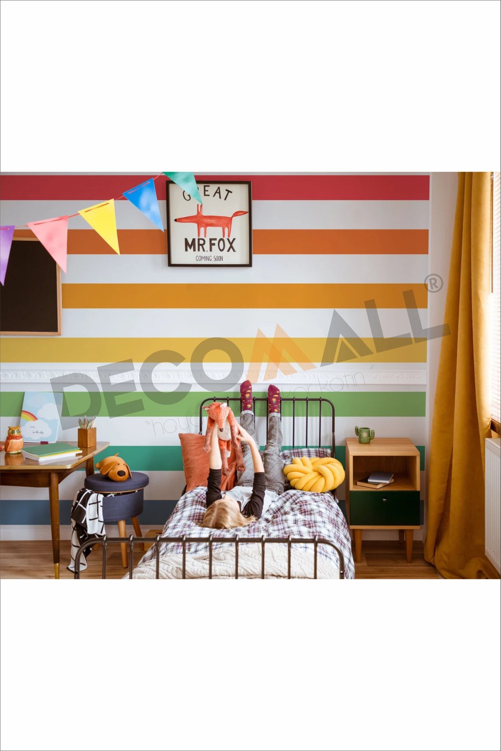 DS-24 BOHEM KEMER MİNİMALİST PİNTEREST GÖKKUŞAĞI ÇOCUK ODASI DUVAR STİCKERİ