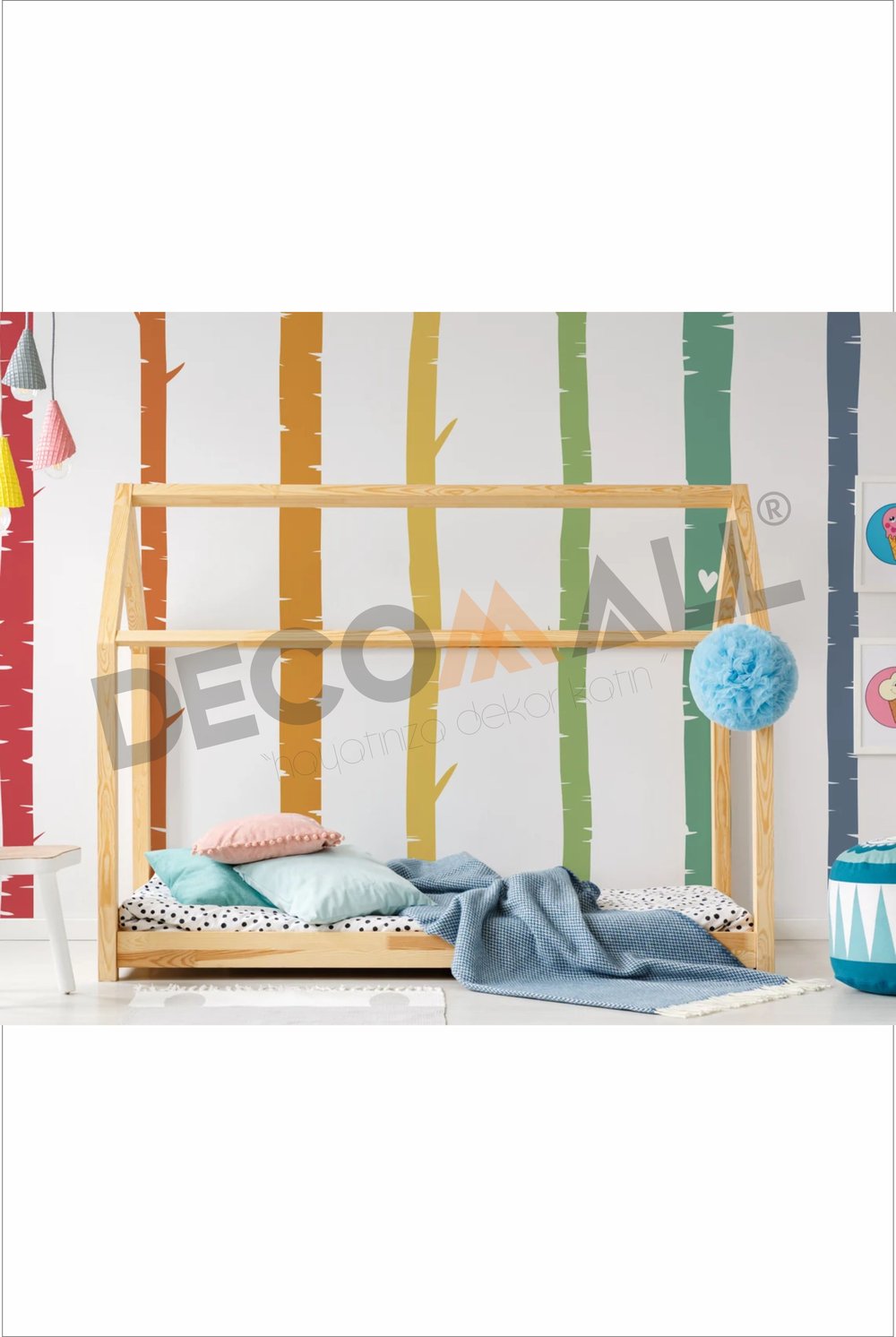 DS-25 BOHEM KEMER MİNİMALİST PİNTEREST GÖKKUŞAĞI ÇOCUK ODASI DUVAR STİCKERİ