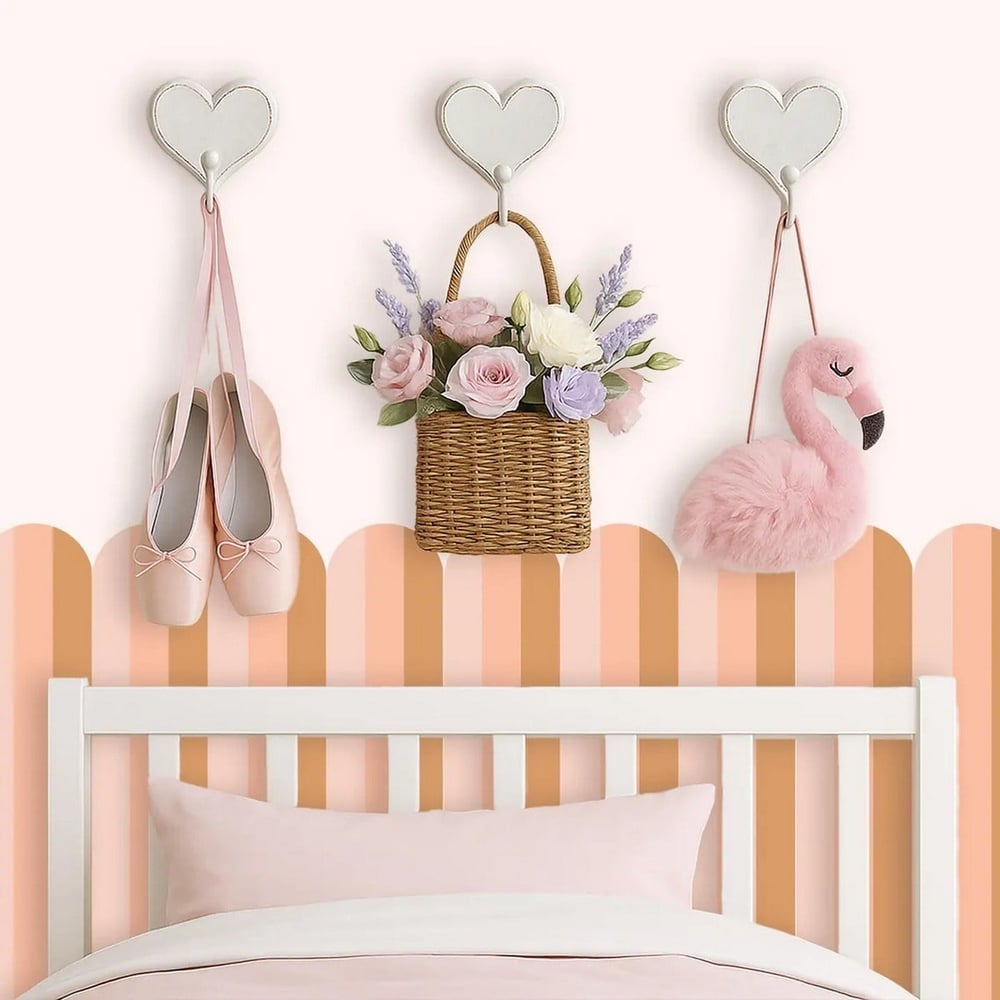 PP-78 Kemerli Çizgili Yarım Duvar Sticker – Bebek & Çocuk Odası Kendinden Yapışkanlı Duvar Dekoru