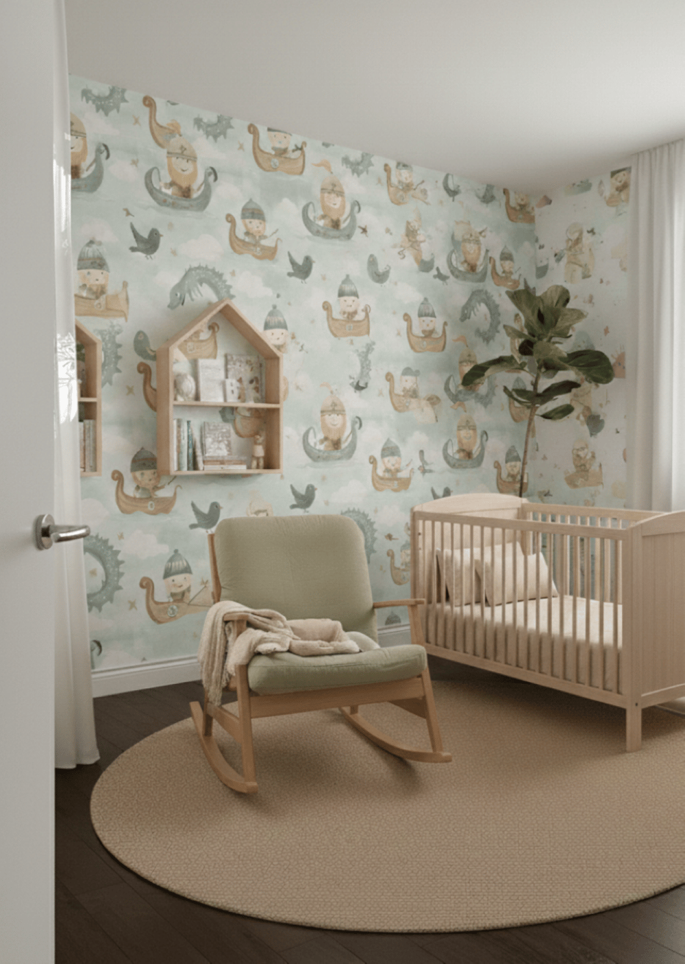 Yeni Nesil Kendinden Yapışkanlı Çocuk Odası Duvar Kağıdı Duvar Posteri Yapışkanlı kids 145