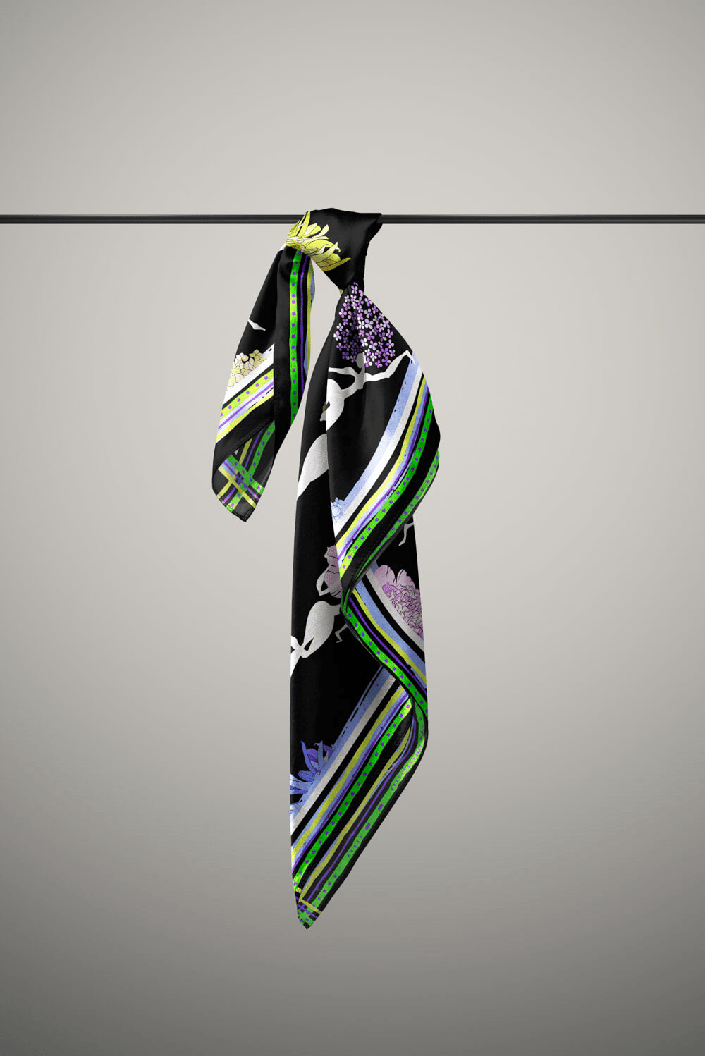 E118 DANCİNG FLOWER GİRLS BANDANA