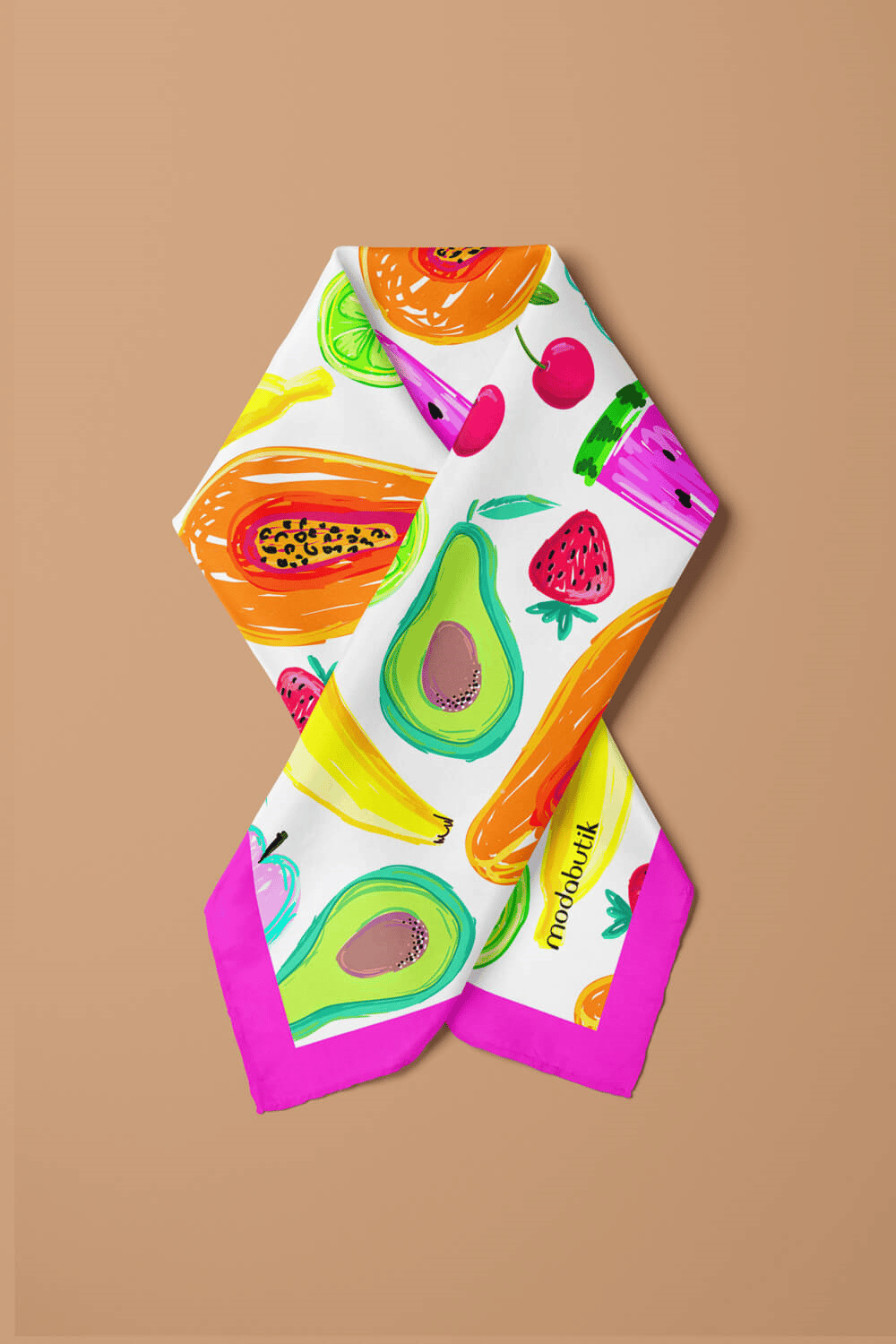 G96 Modabutik Meyve Desenli Bandana