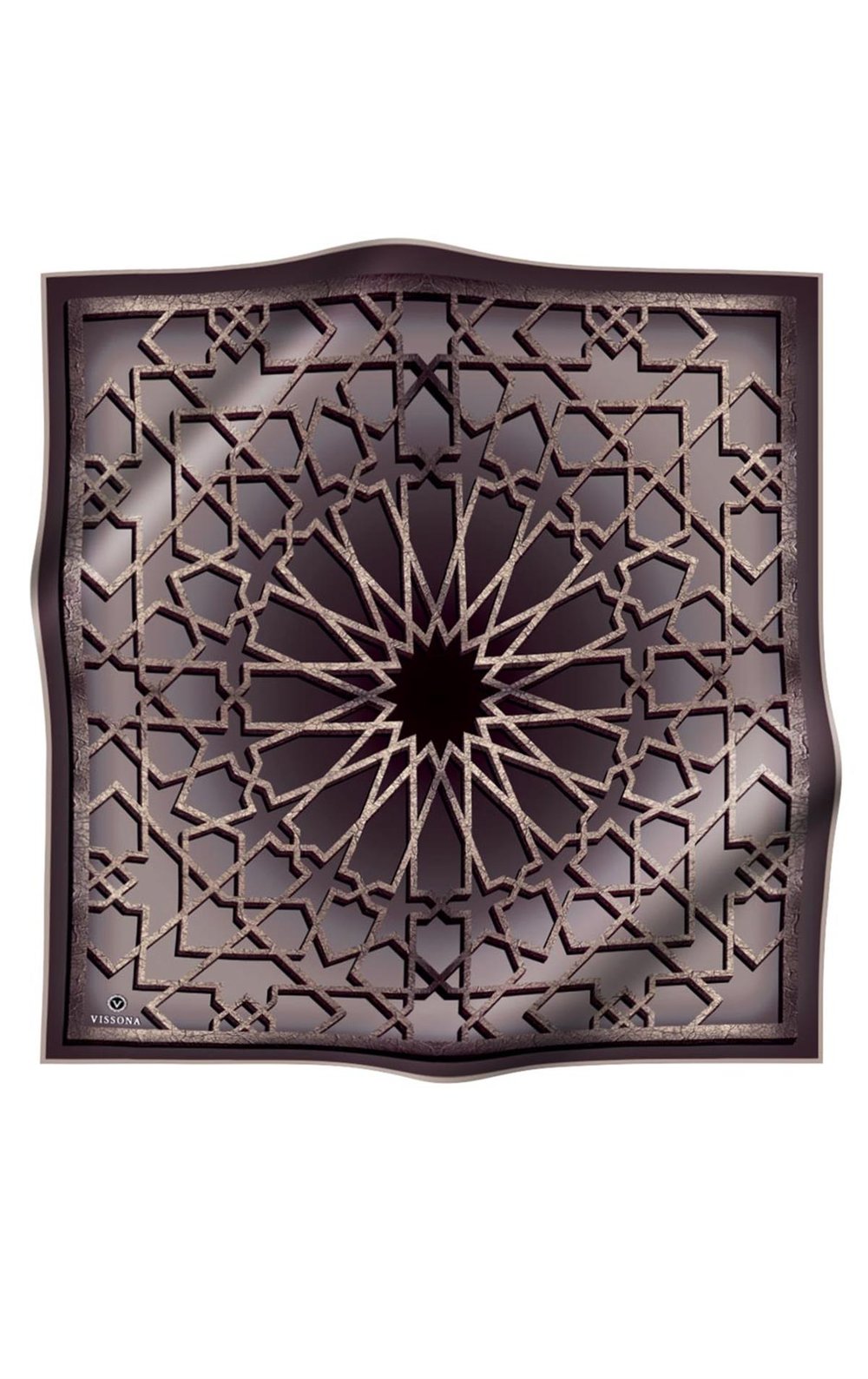 %100 Twill Türk Motifi  Desenli Taş Renkli 90x90 Eşarp Dikim Şekli: El Dikişi