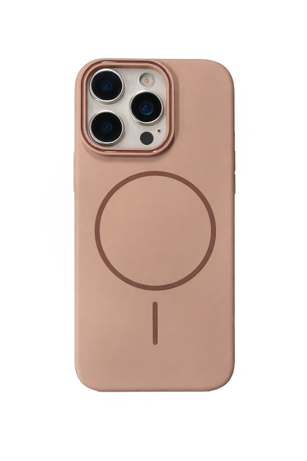 iPhone 14 Pro Max Uyumlu Kamera Çıkıntılı Magsafe Wireless Şarj Özellikli Sert Sararmaz Silikon Kılıf