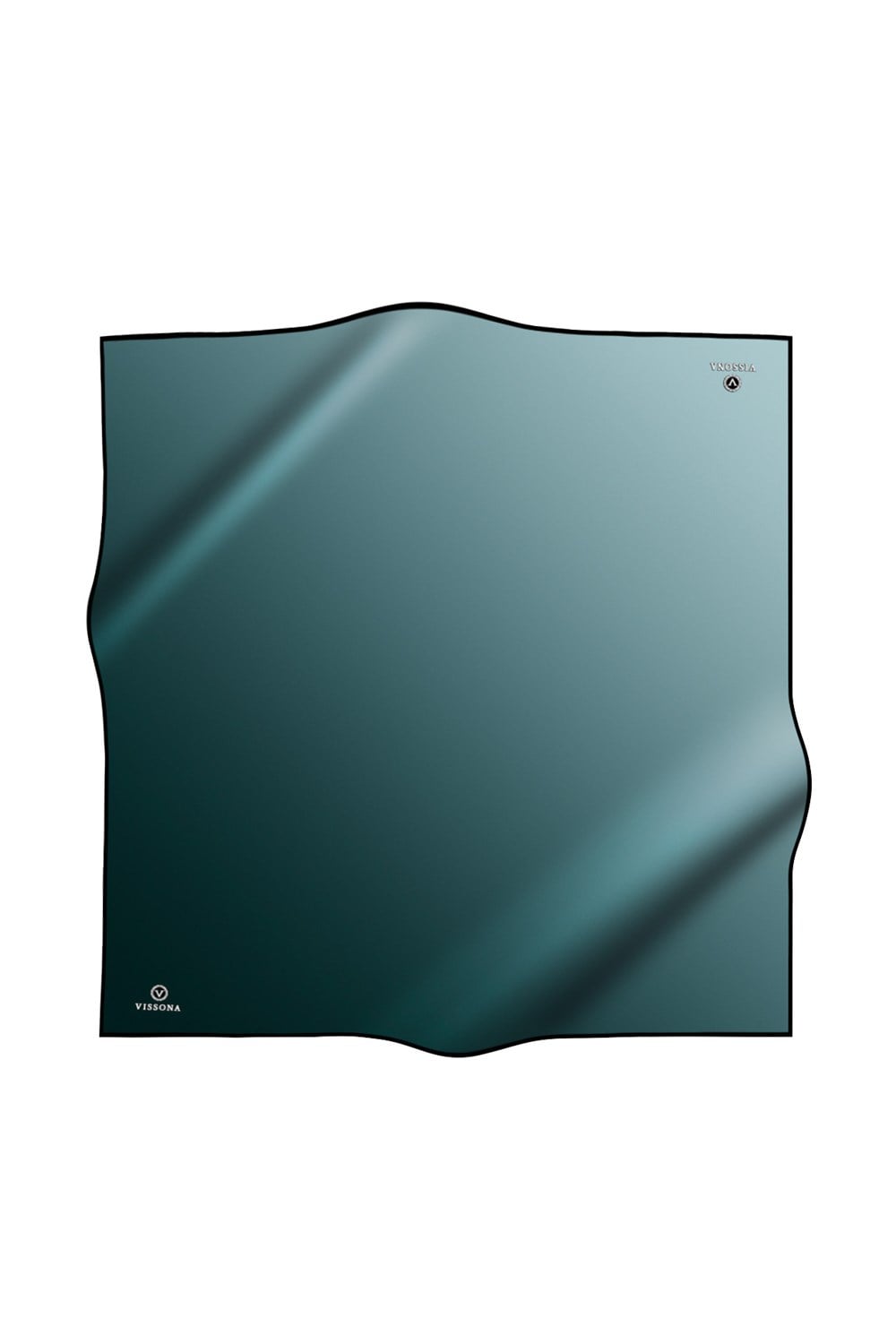%100 Twill İpek Degrade Desenli Mint Yeşili Renkli 90x90 Eşarp Dikim Şekli : El Dikişi