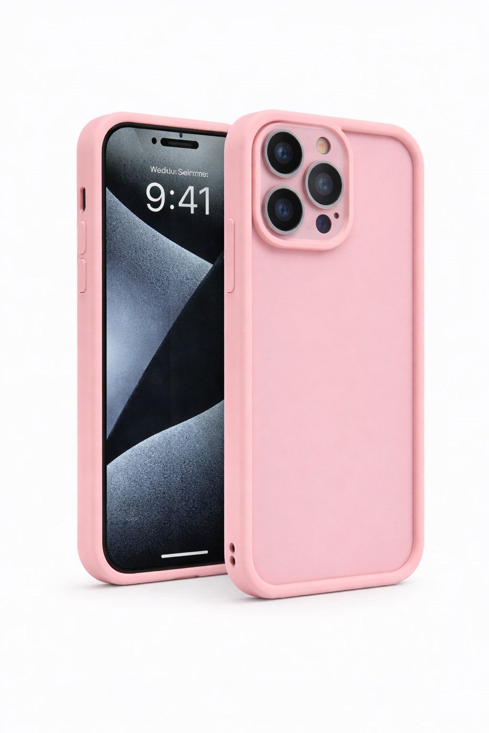 iPhone 15 PRO MAX Uyumlu Kamera Çıkıntılı Mat Silikon Telefon Kılıfı