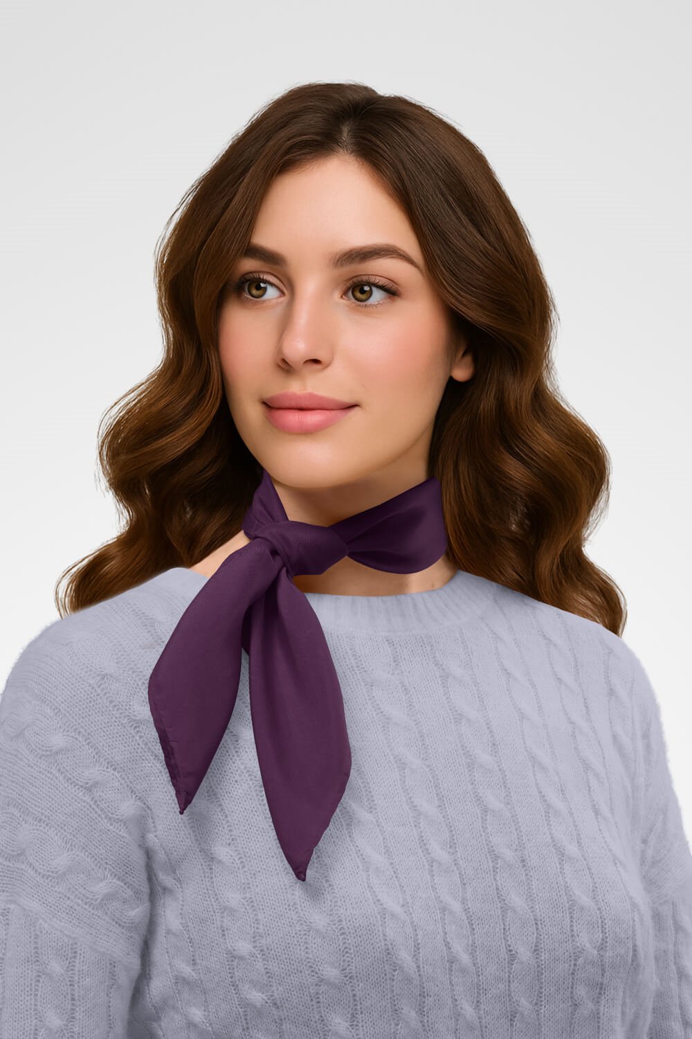 Şifon Mürdüm Bandana