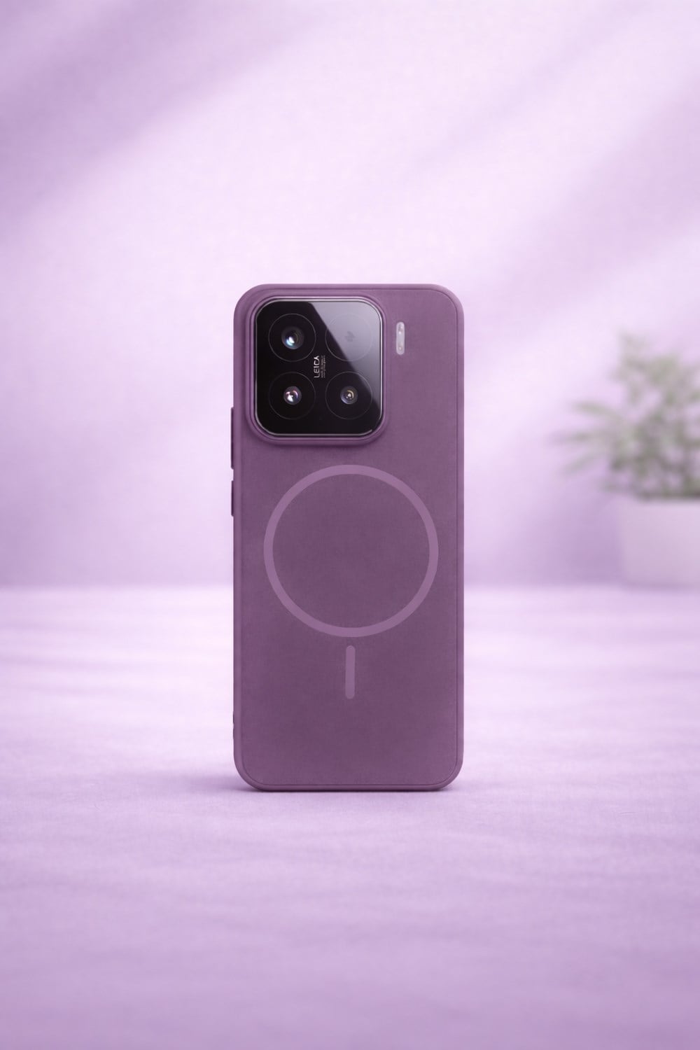 Mİ 15 Uyumlu Kamera Çıkıntılı Magsafe Wireless Şarj Özellikli Sert Sararmaz Silikon Kılıf
