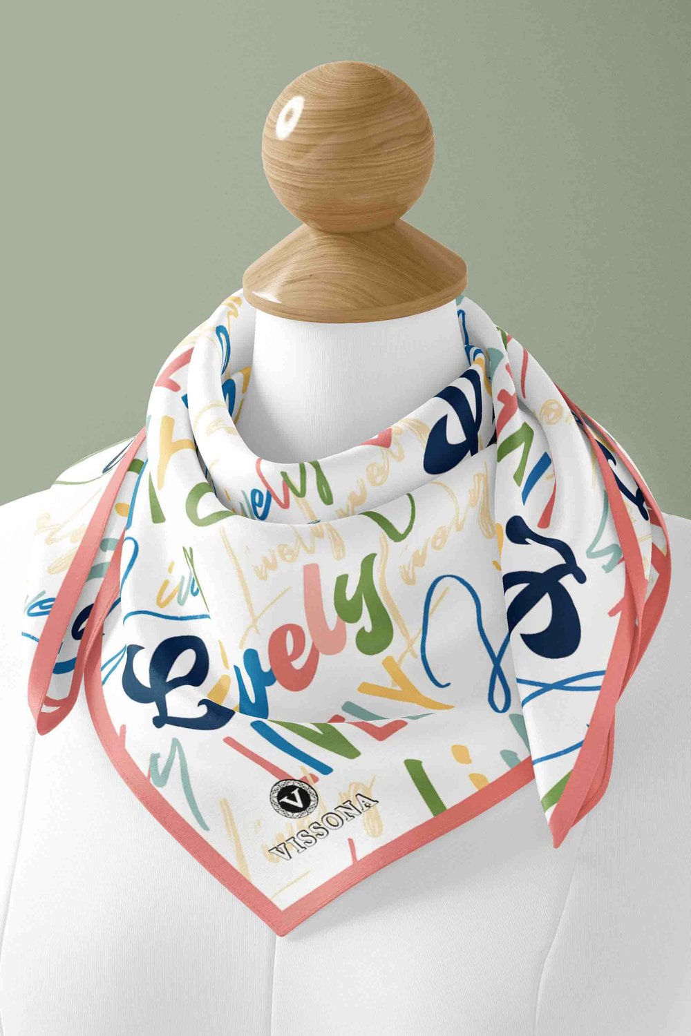 100% Silk Headscarf for Women - 22