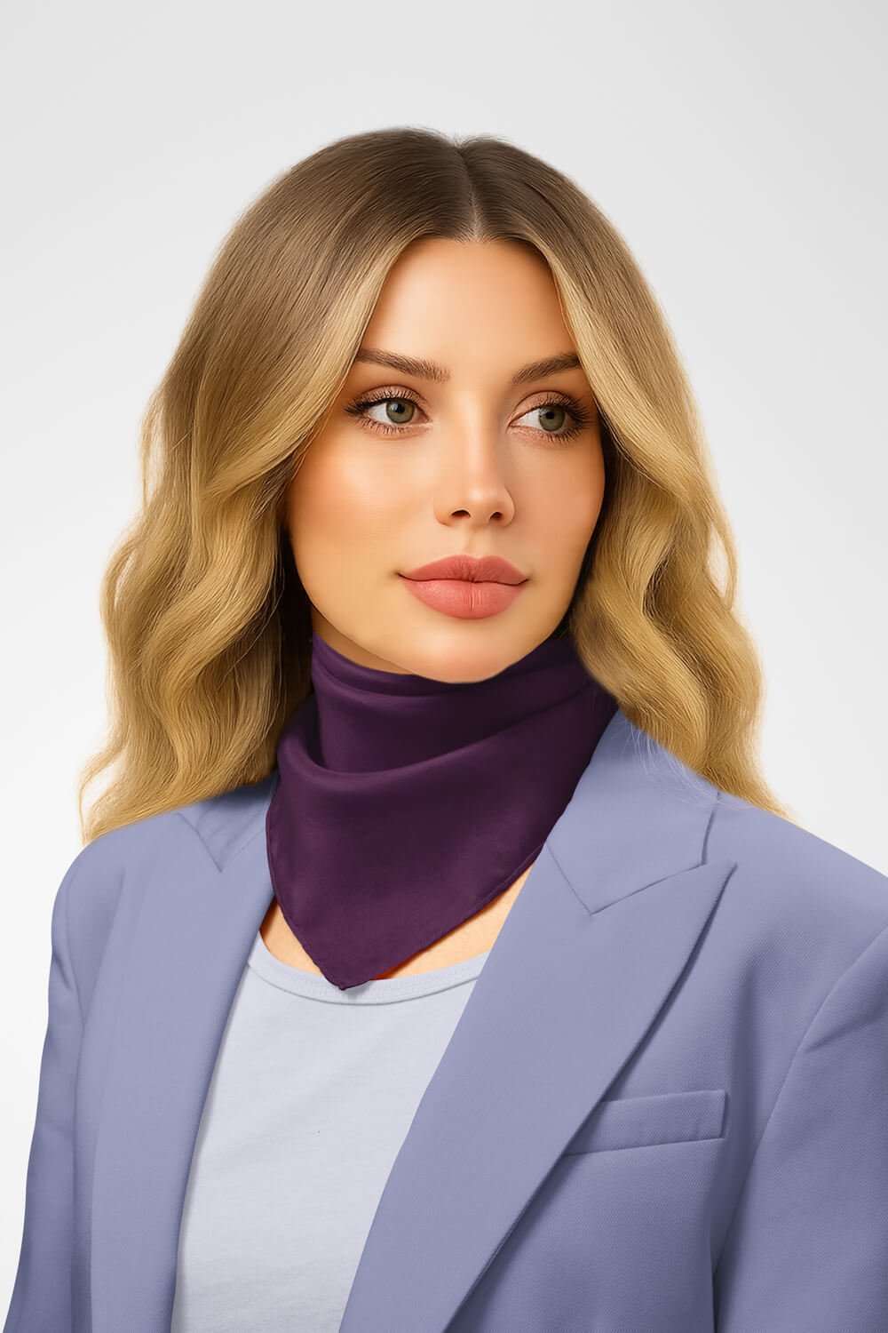 Şifon Mürdüm Bandana