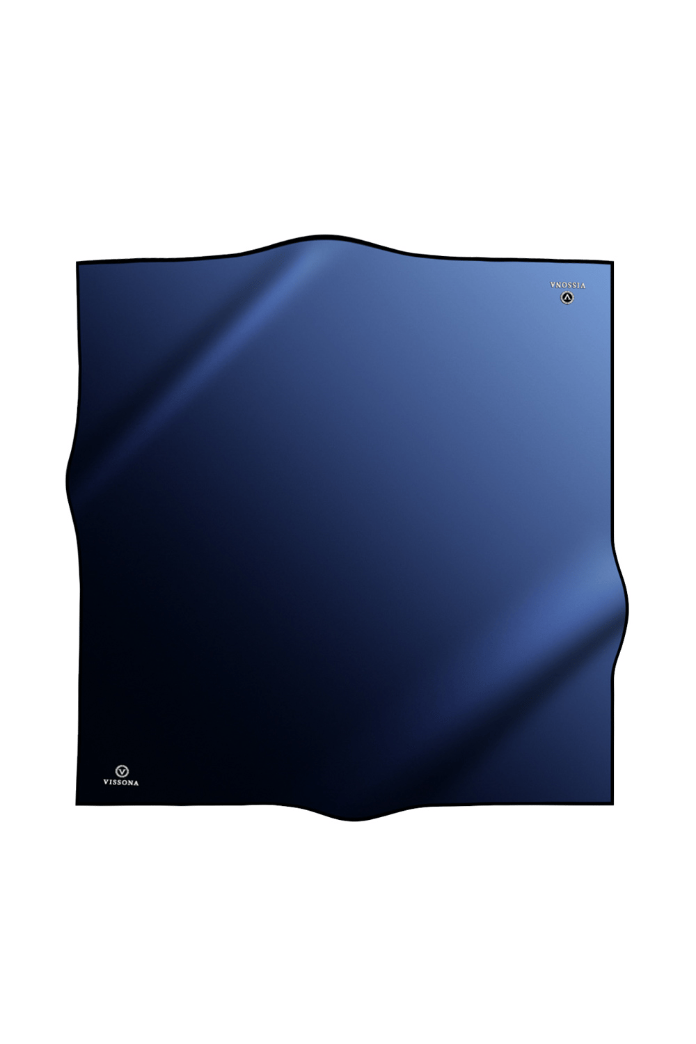 % 57 İPEK % 43 VİSKON Twill İpek Degrade Desenli Buz Mavisi Renkli 90x90 Eşarp Dikim Şekli : El Dikişi
