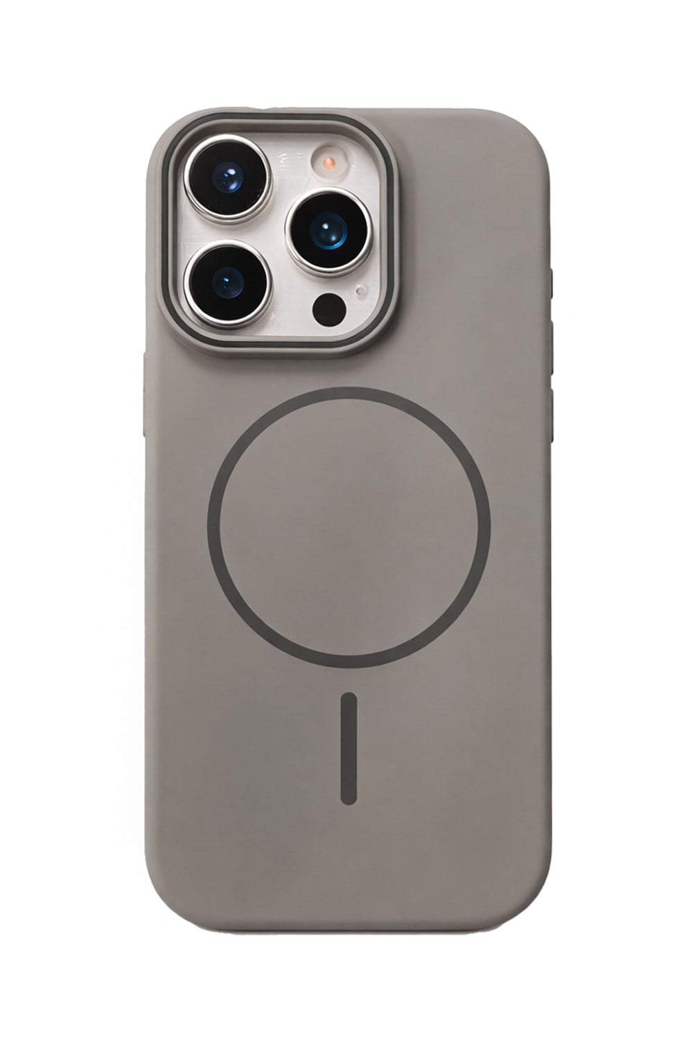 iPhone 12 Pro Max Uyumlu Kamera Çıkıntılı Magsafe Wireless Şarj Özellikli Sert Sararmaz Silikon Kılıf