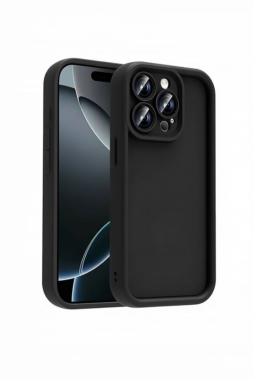 iPhone 15 PRO MAX Uyumlu Kamera Çıkıntılı Mat Silikon Telefon Kılıfı