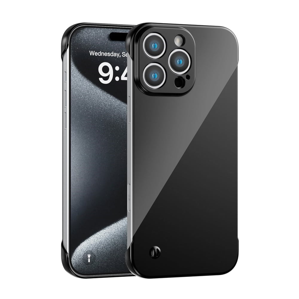 iPhone 16 Pro Uyumlu Kamera Korumalı Yanları Açık Sararmaz Sert Mika Şeffaf Kılıf