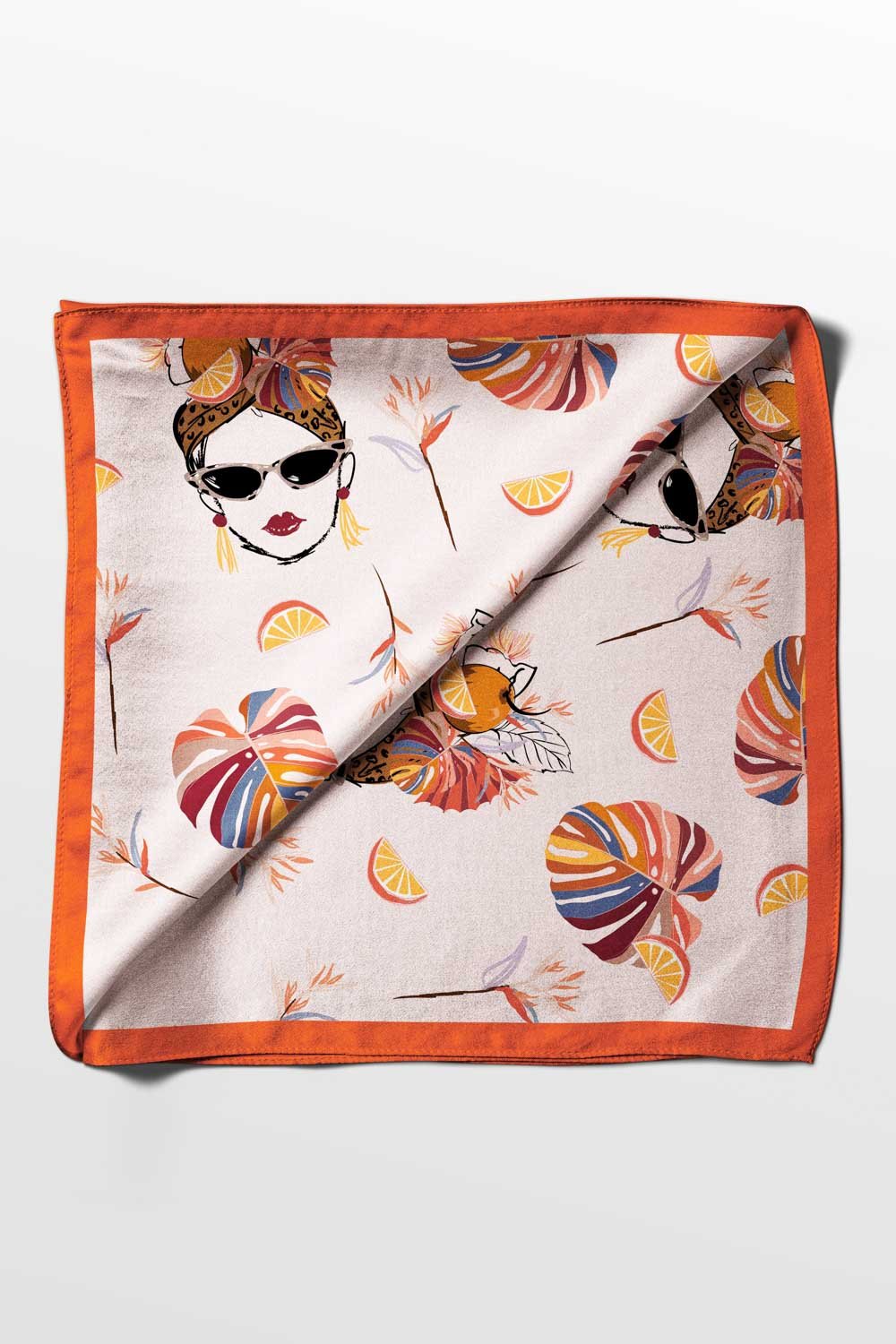 100% Silk Headscarf for Women - 22