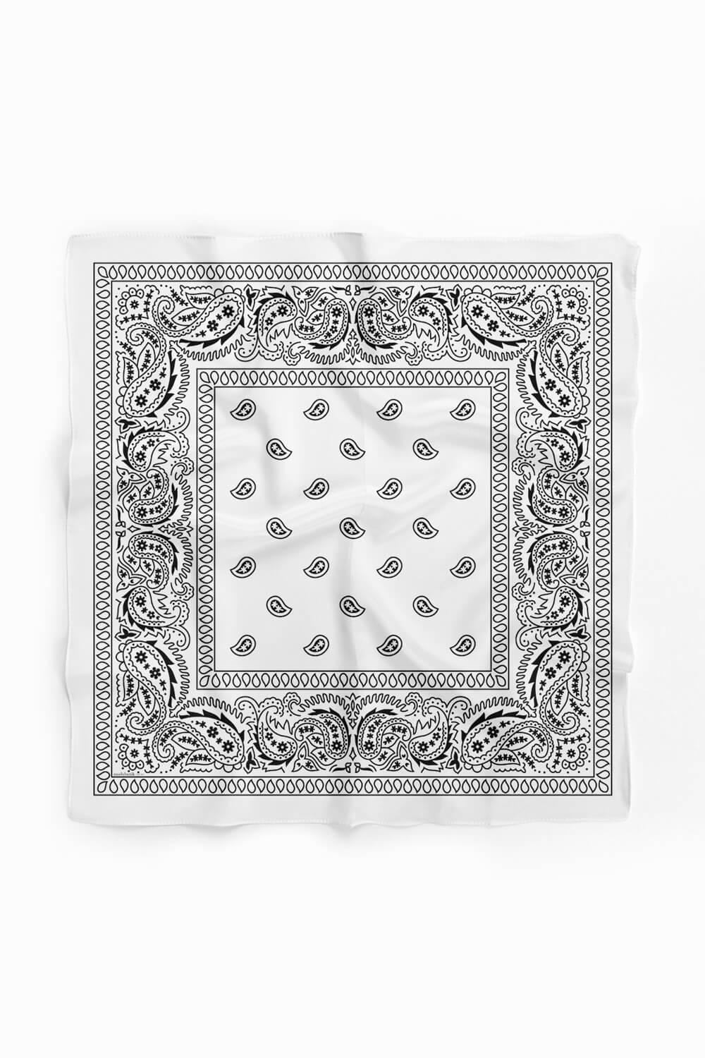 A4 WHITE ŞALLI BANDANA DG12196