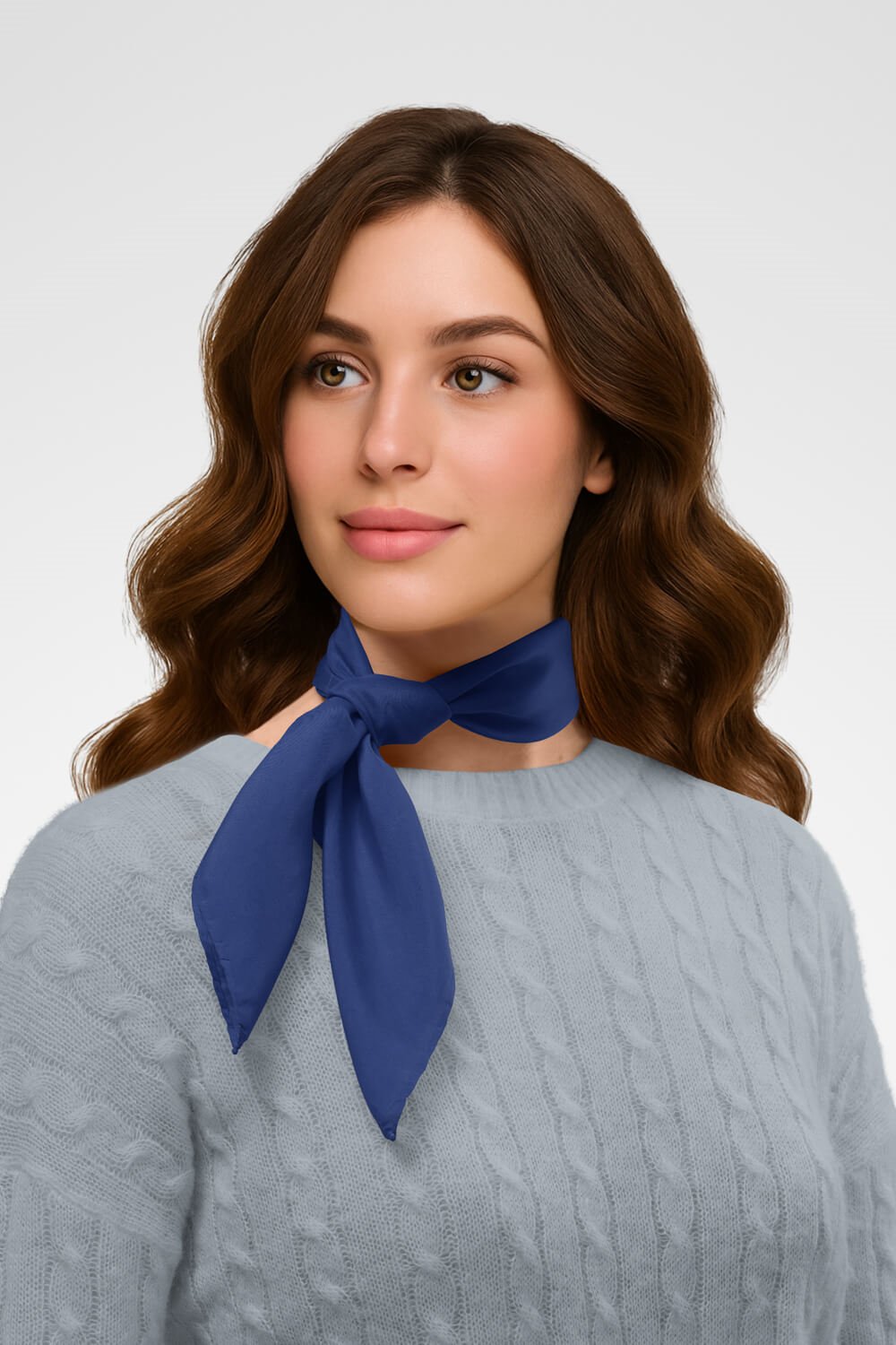 Şifon Saks Bandana
