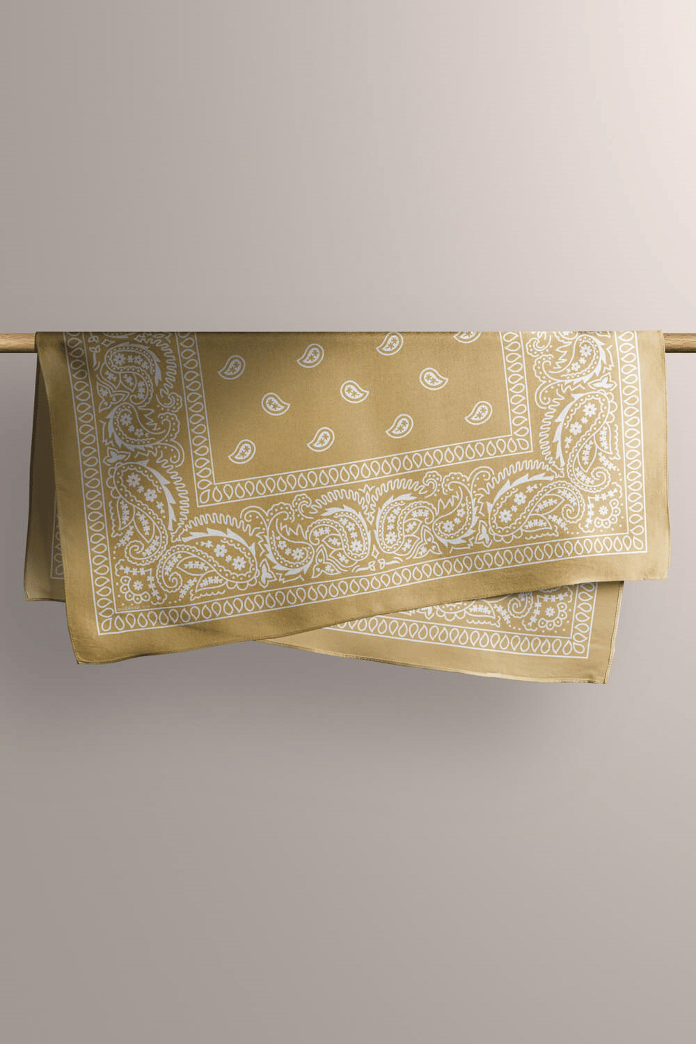 A23 MUSTARD ŞALLI BANDANA DG12189