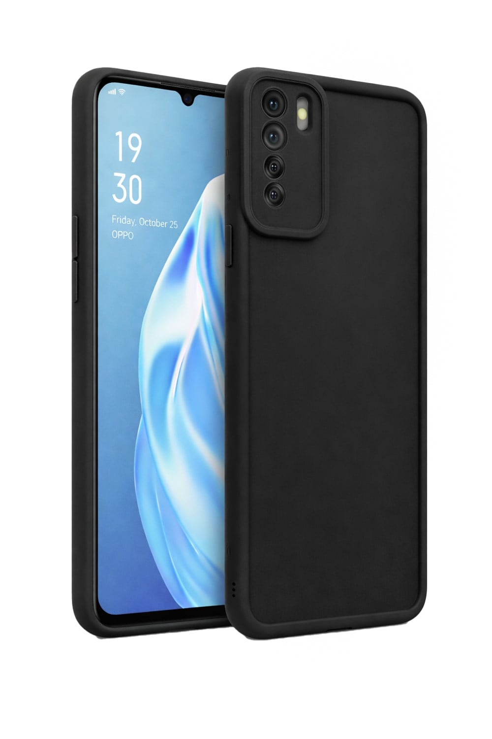 Oppo A91 4G Ve Oppo Reno 3 VE Oppo F15 Uyumlu Kamera Çıkıntılı Mat Silikon Telefon Kılıfı
