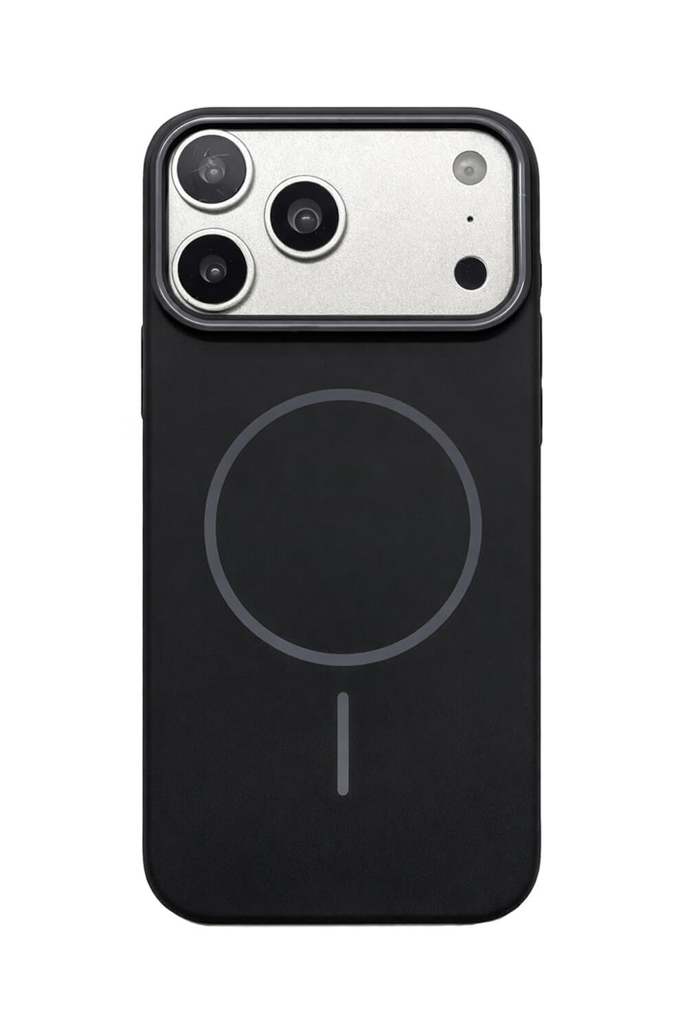 iPhone 17 Pro Uyumlu Kamera Çıkıntılı Magsafe Wireless Şarj Özellikli Sert Sararmaz Silikon Kılıf