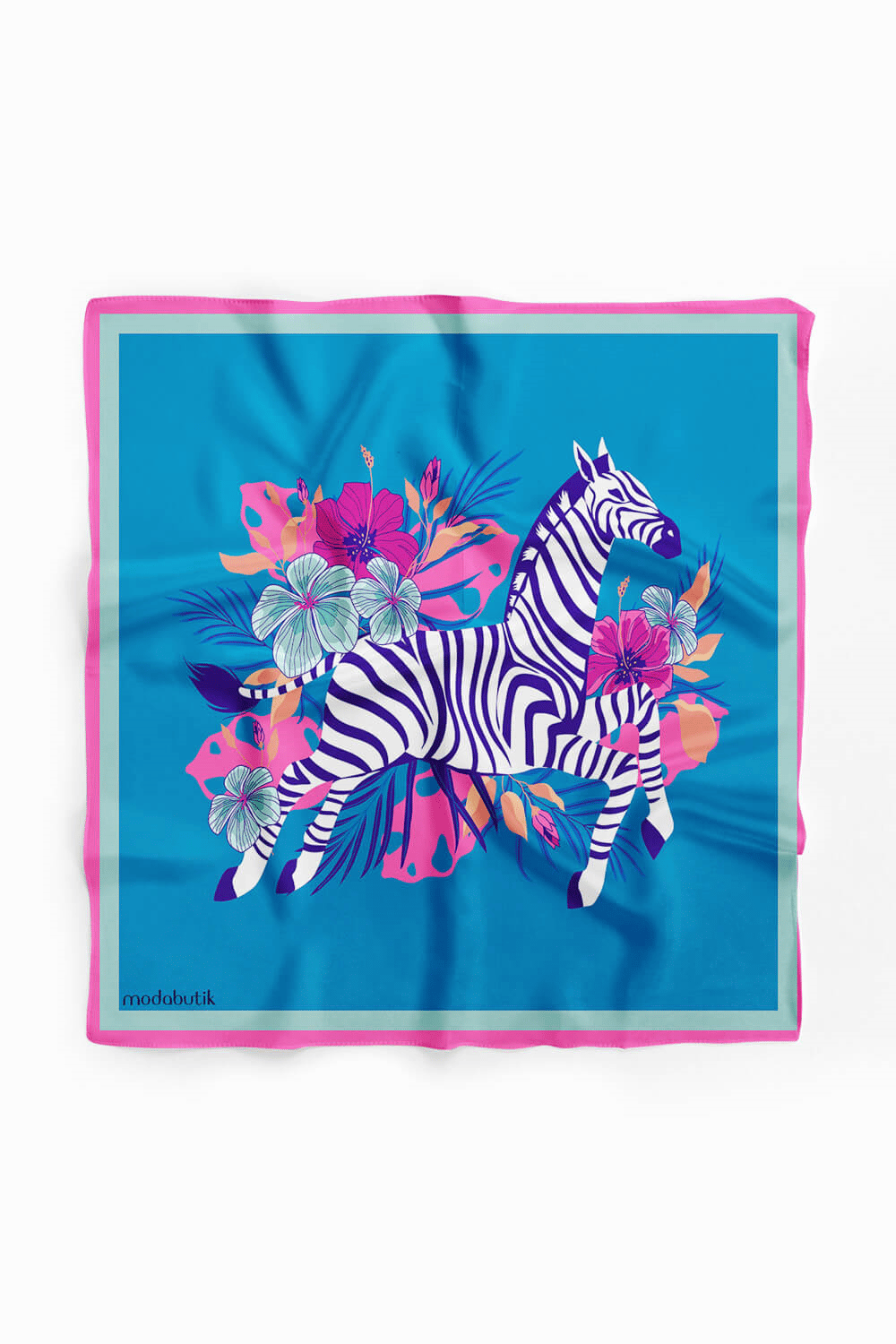 B26 Modabutik Zebra Desenli Bandana