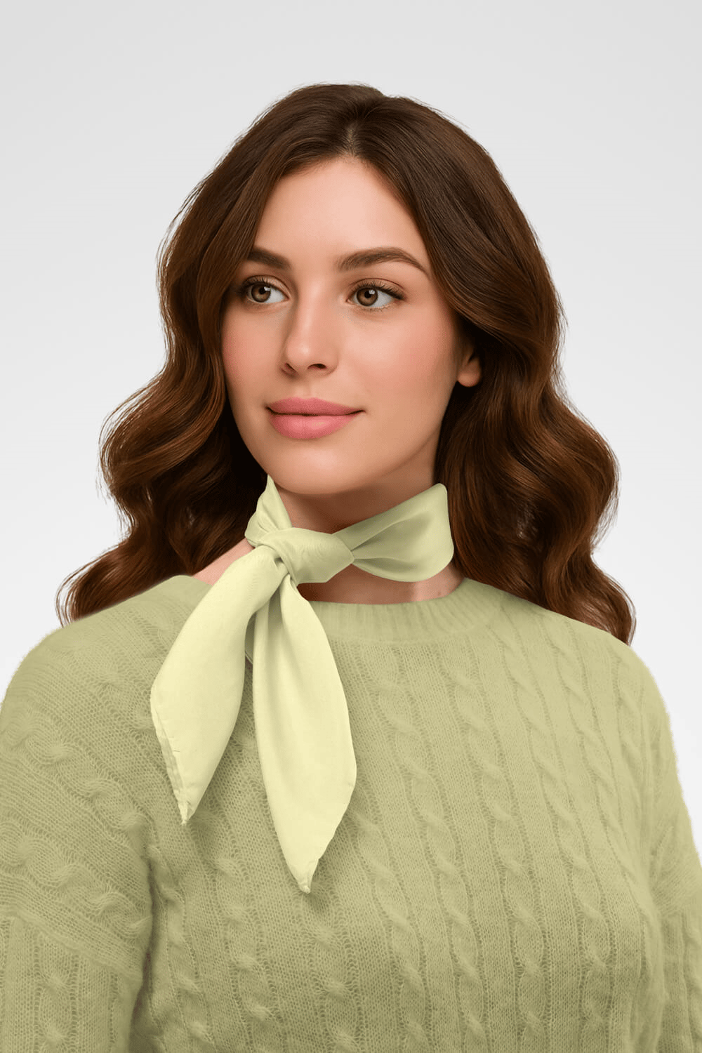 Şifon Limon Sarısı Bandana