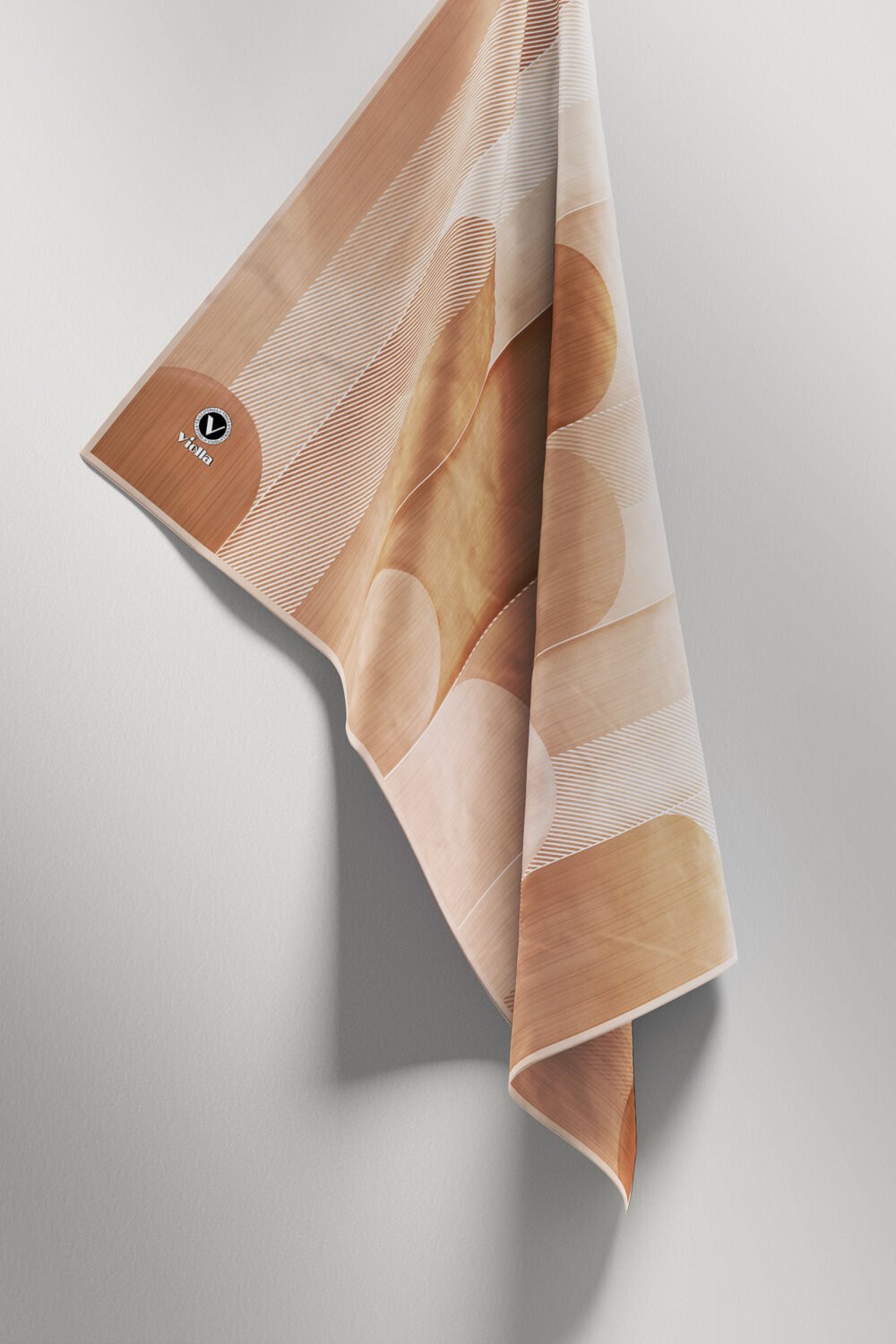 Twill Geometrik Desenli Sarı Renkli 90x90 Eşarp (İpek İçermez) Kenar Dikiş Şekli El Dikişli