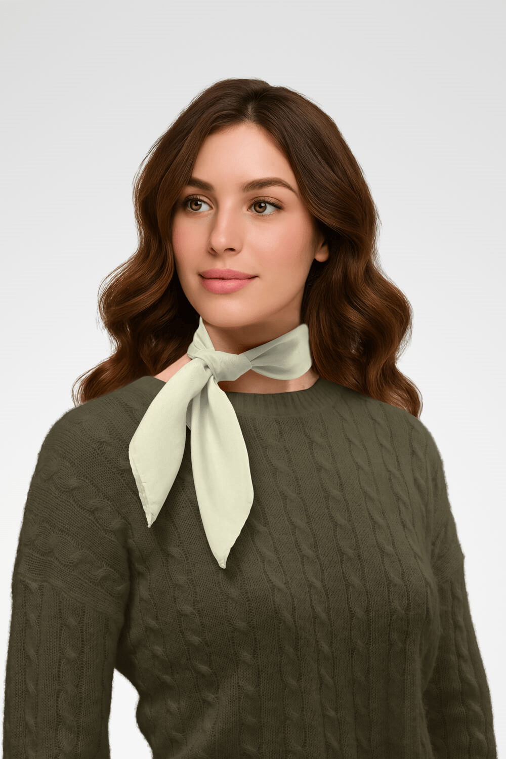 Şifon Krem Bandana