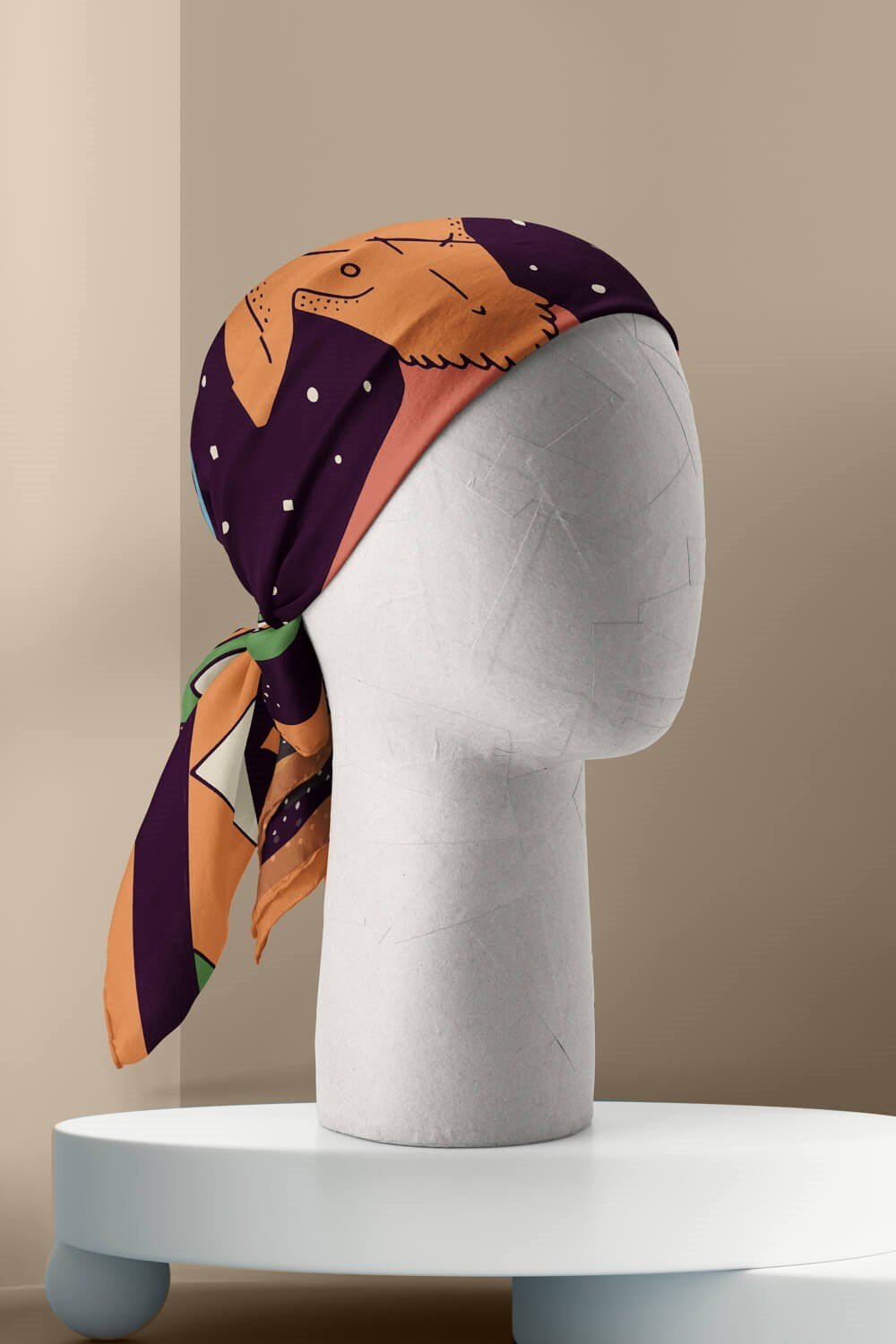 F91 Modabutik Yay Burcu Bandana