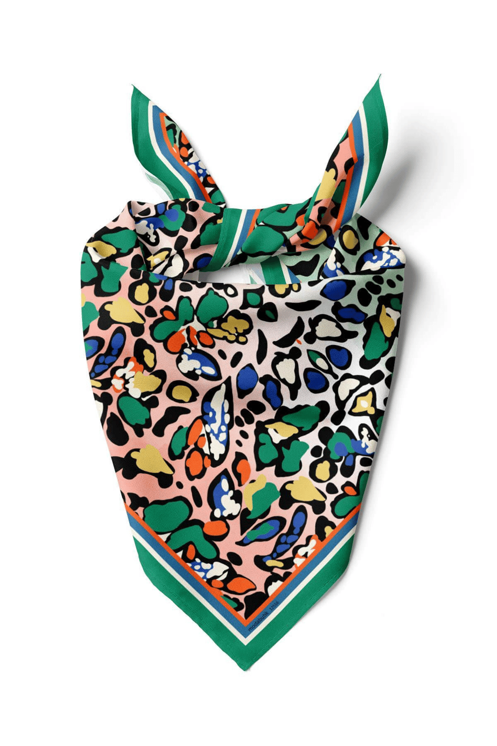 D26 WATERCOLOR LEOPARD BANDANA