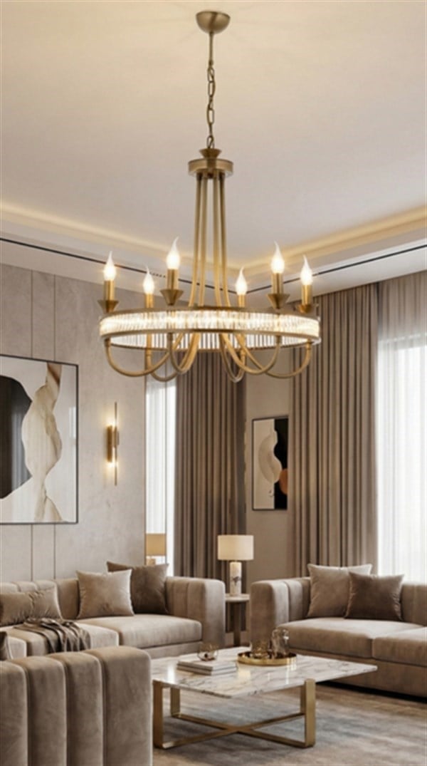 Avonni, 1890 Ailesi Eskitme Kaplama Luxury Avize