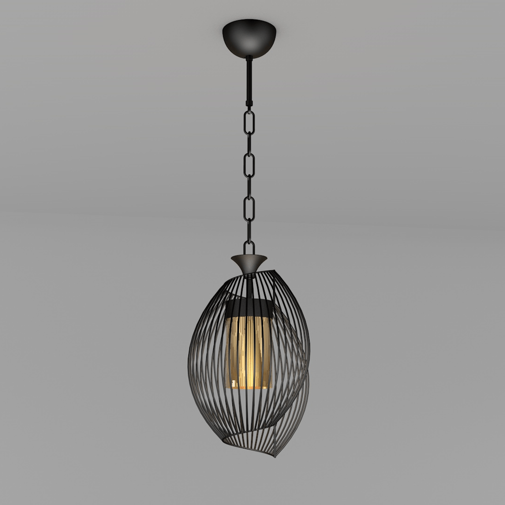 Avonni, 3D-1905-BSY Siyah Tekli Avize