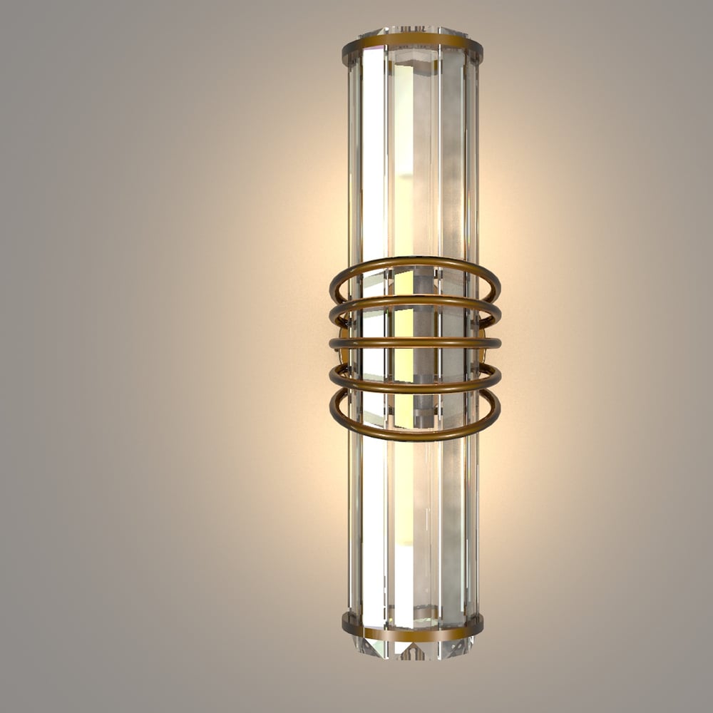 Avonni, 3D-1906-1E Kristal Modern Aplik